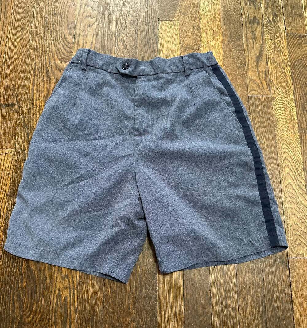 USPS Postal Uniform Letter Carrier Denim Walking Shorts with Side Stripe size 10